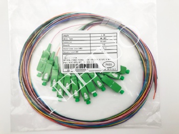 Pigtail 0.9mm 12C colored SCAPC MM OM3