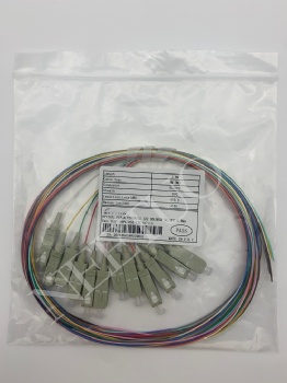 Pigtails 0.9mm 12C Colored SC/UPC OM3