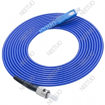 Spiral steel tube armored patch cord 1C SC-ST