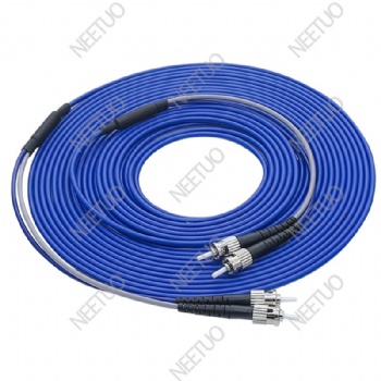 Spiral steel tube armored patch cord 2F ST-ST