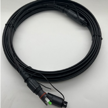 Flat Toneable Drop Cable with copper wire preconnected with OptiTap Connector